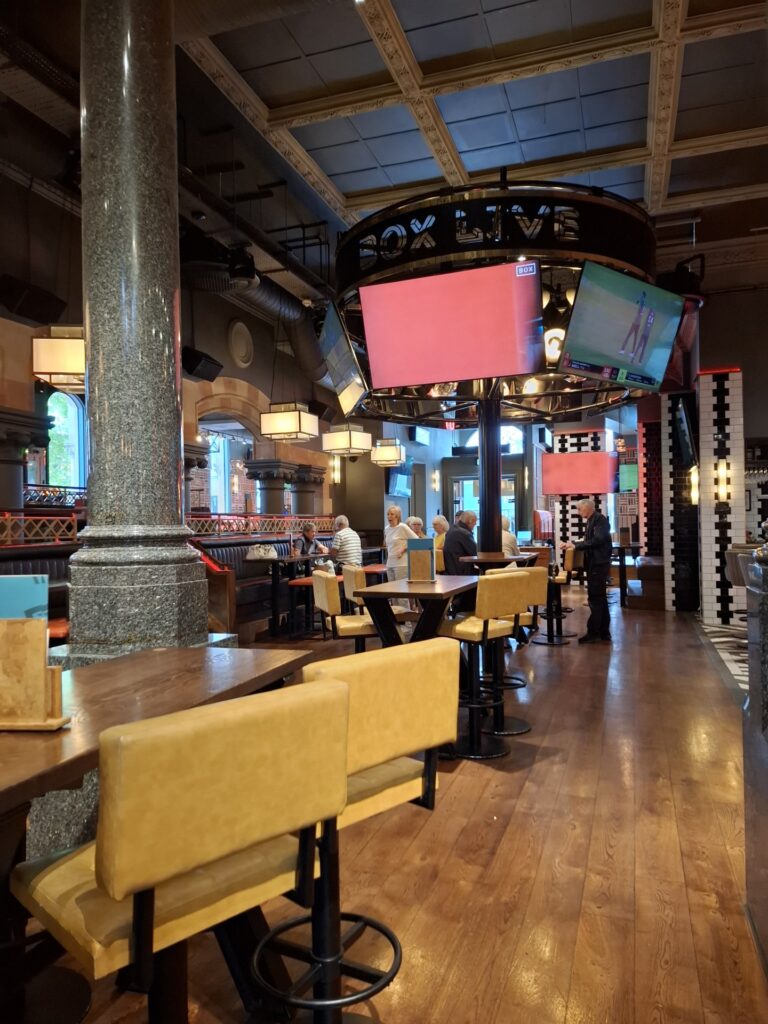 Retained features in the old Watson Fothergill building, now a Pub