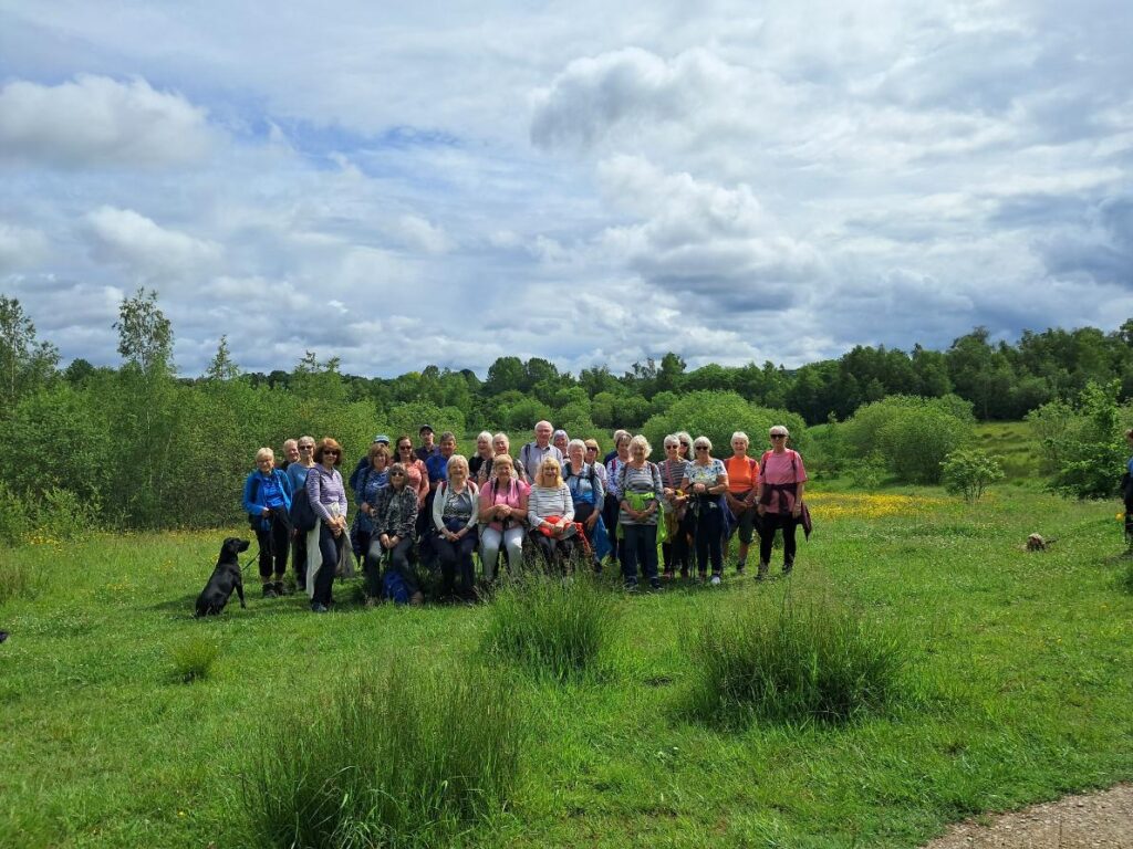 Walks 5 Miles members before setting off from their walk at Jacksdale